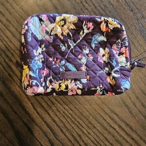 Vera Bradley Quilted Cosmetic Bag Double Zip